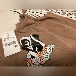 “Bambi” FLOWER the Skunk Dress, Sz XL Kids or S/M ladies Vintage Vibes 90s